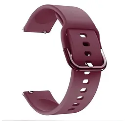 Ремінець Universal 20mm Silicone Design Samsung/Amazfit/Huawei Maroon (35723_3667339)