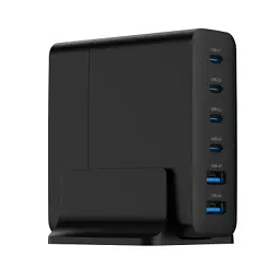 Зарядний пристрій Gembird 4xUSB-C PD25W + 2xUSB QC3.0 18W black (TA-UC-2A4C-PD75-01-BK) - мініатюра 3