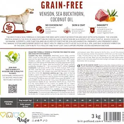 Сухий корм Brit Care Dog Grain-free Sensitive для собак з чутливим травленням, беззерновий з олениною, - мініатюра 7