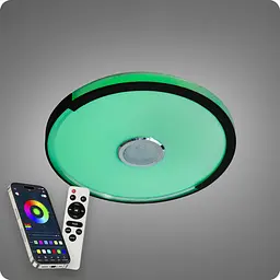 Люстра світлодіодна 517 Dlight RGB з пультом і колонкою 80Вт Білий (02162) - мініатюра 5