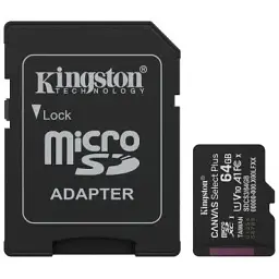 Карта пам'яті Kingston 64GB microSDXC class 10 UHS-I V10 A1 Canvas Select Plus (SDCS3/64GB)