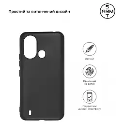 Чохол до мобільного телефона Armorstandart Matte Slim Fit ZTE Blade L220 Black (ARM69304) - мініатюра 3