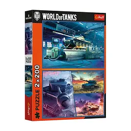 Пазл Trefl WARGAMING Бронетанкова місія 2х200 елементів (5900511133462)