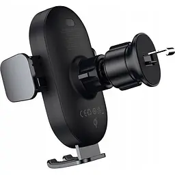 Автотримач Baseus LightChaser Electric Car Mount із бездротовою зарядкою Black [C40355900121-00] [116279] - мініатюра 6