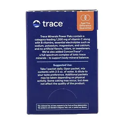 Вітамінно-мінеральний комплекс Trace Електроліти, смак лимон-лайм, Electrolyte Stamina PowerPak, 30 пакето (TMR00052) - мініатюра 5