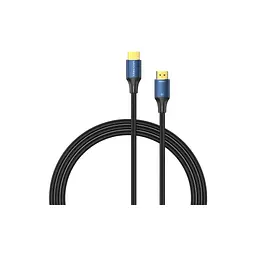 Кабель мультимедійний HDMI M to HDMI M 1.5m 8K60Hz cotton braided blue Vention (ALGLG) - мініатюра 2