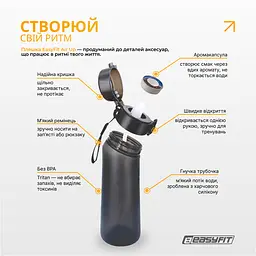 Спортивна пляшка для води зі смаками EasyFit Air Up (7 ароматизованих капсул у комплекті), 650 мл - мініатюра 4