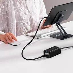 Адаптер мережевий зарядний пристрій Baseus GaN5 Pro 3 порти 140W CCGP110201 - мініатюра 9