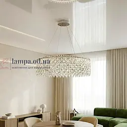 Підвісна кришталева LED люстра Diasha 582/800CH хром 78 см 104W 3 режими світла