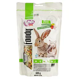 Повнораціонний корм хом'яків та кроликів Lolo Pets Doypack 600 г (LO-70105) - мініатюра 2