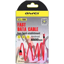 Кабель Awei CL-98 Micro cable 1m Red - мініатюра 2