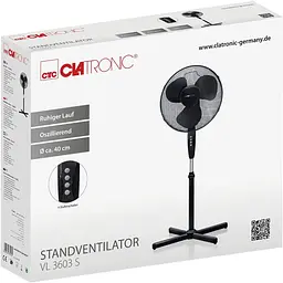 Вентилятор Clatronic VL 3603 Black - мініатюра 8