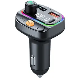 АЗП FM модулятор WIWU QC031 MP3 Car PD20W+QC3.0 2USB-A/1C Black