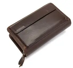 Чоловіча барсетка з ремінцем на руку 14915 Vintage коричнева - мініатюра 3