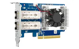 Мережева карта Dual-port SFP+ 10GbE Gen3 x8 (Broadcom BCM57412) QNAP teh0018073 - мініатюра 3