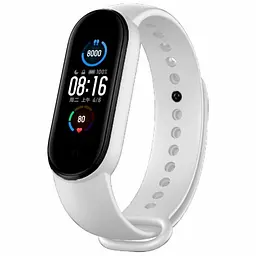 Ремінець силіконовий для Xiaomi MI Band 5 [White] [48701]