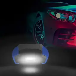 Автокомпресор Gemix Model G black/blue поршневий з сумкою цифровий манометр функція Autostop ліхтарик 35 л/хв - мініатюра 7