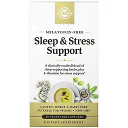 Комплекс для покращення сну та зняття стресу Solgar Sleep & Stress Support 30 вегетаріанських капсул (2023-10-4147) - мініатюра 3
