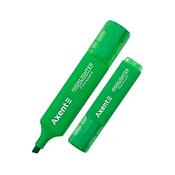 Маркер Axent Highlighter 2537-A, 1-5 мм клиноп. зелений (2537-04-A)