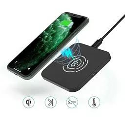 Бездротовий зарядний пристрій Choetech T511-S 10W Black - мініатюра 2