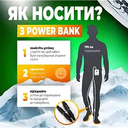 Устілки з підігрівом універсальні р.35-40 NuoyiMiao Чорні, спідниця термоустілки для взуття - мініатюра 7