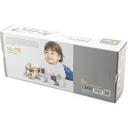 Дерев'яний поїзд Viga Toys Екокубики (51611) - мініатюра 4