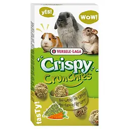 Ласощі для гризунів Versele-Laga Crispy Crunchies Hay+Carrot Печені Сіно і морква 75 г (620915)