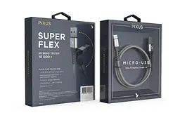Pixus Flex Micro USB кабель Gray