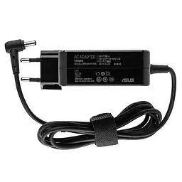 Блок живлення для ноутбука Asus 19V, 3.42A, 65W, 4.5x3.0-PIN, квадратний корпус, black (комплект: адаптер + перехідник) (0A001-00445300) - мініатюра 3