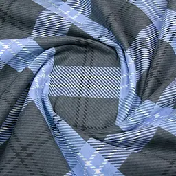 Простирадло Cosas на резинці фланель 100х200 nordic check, синій (Flannel_NordicCheck_100x200x20) - мініатюра 5