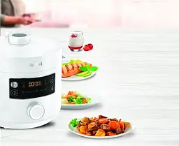 Мультиварка-скороварка Tefal Turbo Cuisine білий 1000Вт (CY754130) - мініатюра 4