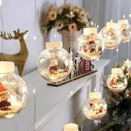 Xmas гірлянда теплий білий мікс 200L Copper curtain ball lamp XPRO 3M*1.5M (47655-7258_248) - миниатюра 4