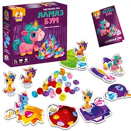 Гра настільна розважальна "Алмаз бум" Єдиноріжка Vladi Toys VT8055-31, 2-4 ігрока - мініатюра 2