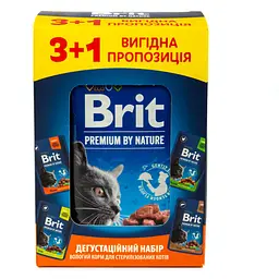 Набір вологих кормів для стерилізованих котів Brit Premium 4 шт. х 100 г - мініатюра 2
