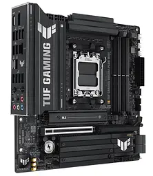 Материнська плата AM5 Asus TUF GAMING B850M-PLUS WIFI, B850, 4xDDR5, Int.Video (CPU), 4xSATA3, 3xM.2, 1xPCI-E 5.0 x16, 1xPCI-E 4.0 x1, ALC1220P, Realtek 2.5Gb, WiFi 6E, Bluetooth 5.3, 10xUSB 3.2 / 6xUSB 2.0, HDMI/DP, MicroATX - мініатюра 3