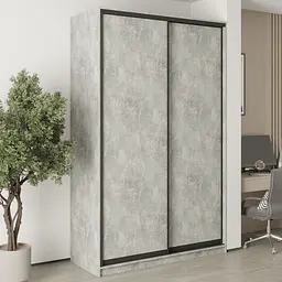 Шафа-купе дводверна MebelStar Комбо BG 2ДСП 150x45x240 см Бетон (MBS-10604)