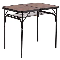 Складний стіл Bo-Camp Decatur 90x60 cm Black/Wood look (1404200), Коричневий