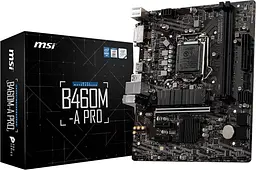 Материнська плата MSI B460M-A Pro (B460M-A Pro) (Socket 1200, Intel B460, Micro-ATX) Б/в - мініатюра 2