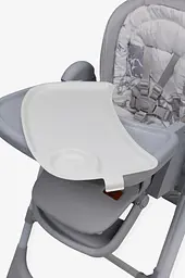 Стілець-гойдалка для годування дитини 2 в 1 VELANO Nomi, light grey - мініатюра 2