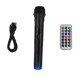 Колонка Big PK-1211 bluetooth + мікрофон (360х280х560) USB/MO3/FM/TWS Чорний - мініатюра 6
