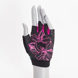 Рукавички для фітнесу MAD MAX Flower Power MFG 770, Black/Pink - XS - мініатюра 2