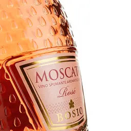 Ігристе вино Bosio Moscato Spumante Rosé, рожеве, солодке, 0,75 л - мініатюра 3
