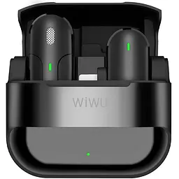 Петличний бездротовий мікрофон WIWU Wi-WM001 Wireless mini microphone (Type-C) Black - мініатюра 2