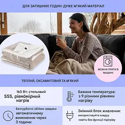 Електрична ковдра Klarstein Watson Deluxe XL (10045255) - мініатюра 3