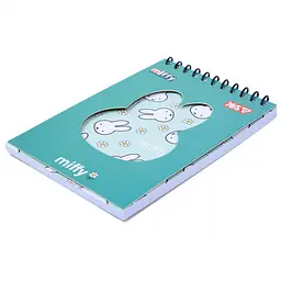 Блокнот Yes Miffy Flowers 100x150 мм з фігурною висічкою 60 аркушів клітинка (152249) - мініатюра 2