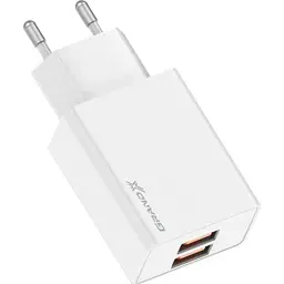 Зарядний пристрій Grand-X CH-15W 2xUSB 10.5W Black (CH-15W)