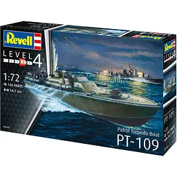 Збірна модель Revell Патрульний торпедний катер PT-109 рівень 4, масштаб 1:72, 146 деталей (RVL-05147)