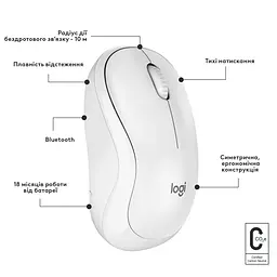 Бездротова миша Logitech M240 Silent Bluetooth White (910-007120) - мініатюра 7