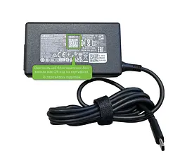 Блок живлення (зарядка) для ноутбука Acer 65W (5V - 3A; 9V - 3А; 12V - 3A; 15V - 3А; 20V - 3,25А; USB Type-C) KP.06503.020 від Acer, 65W, 3A, 3.25A, USB Type-C - мініатюра 2