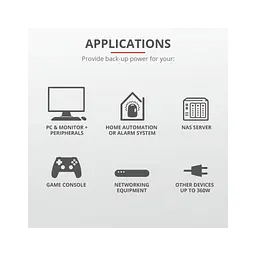 Пристрій безперебійного живлення Trust Maxxon 800VA UPS (23326_TRUST) - мініатюра 6